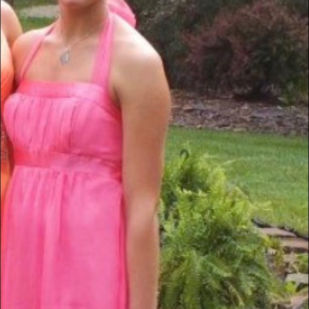 Floor length bridesmaid/prom dress.